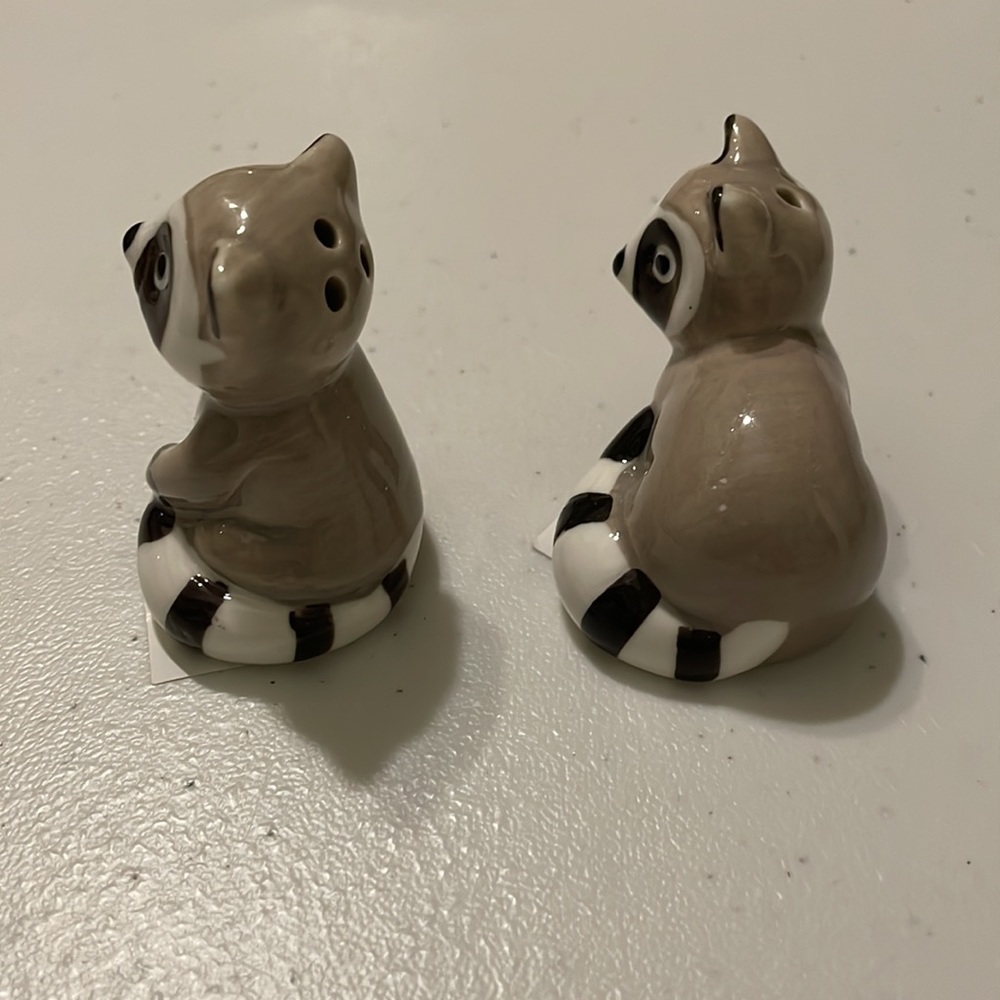 Mini Salt & Pepper Shakers Raccoon - Picture 9 of 12